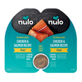 Nulo Split Cup pâté poulet et saumon, texture soyeuse appréciée par les chats
