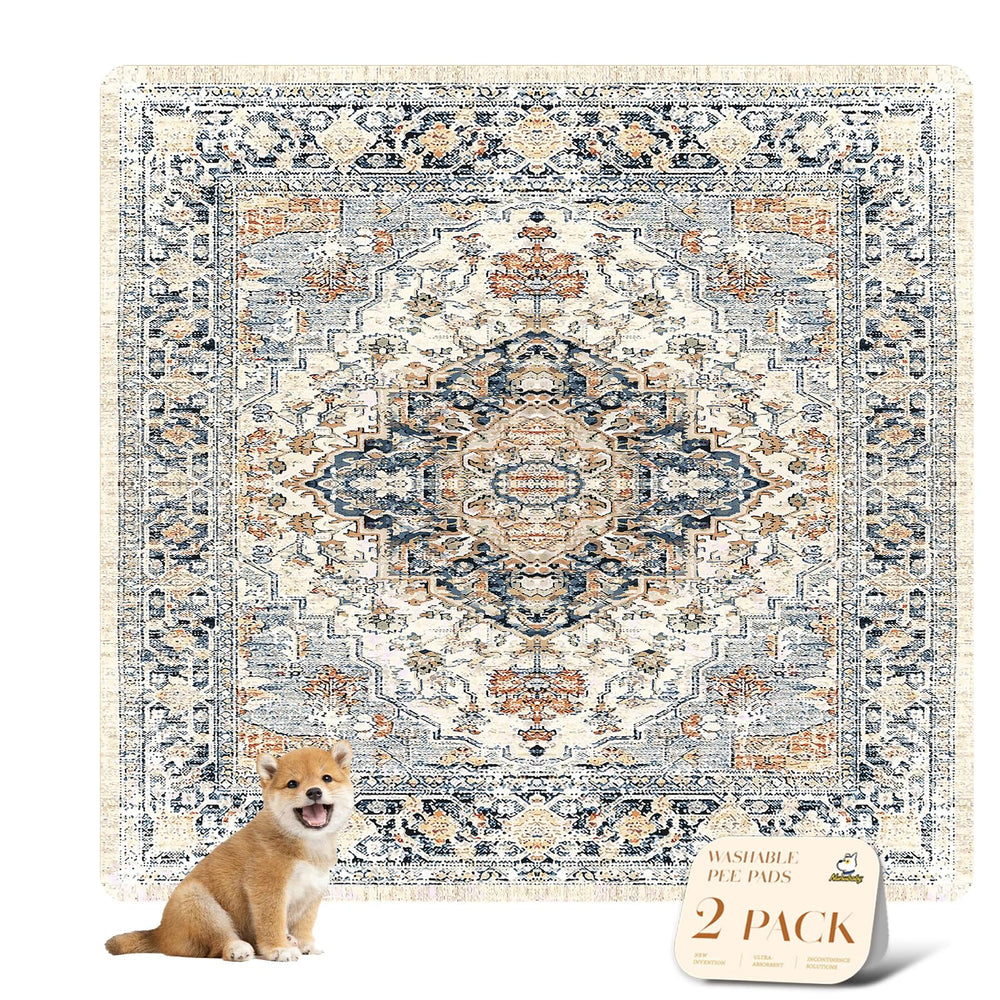 Nunubaby deux-pack tapis-pipi lavables pour chien, protection et propreté.