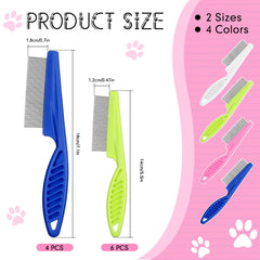 Nuogo dents acier inoxydable, poignee incurvee, pour une prise en main confortable lors du soin du pelage.