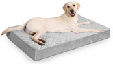 Lit orthopédique NUPIDA XL, enveloppe imperméable, repos sain et durable pour chien.