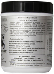 Nupro Joint Support — doseur visible, facilitation des portions quotidiennes pour chiens actifs.