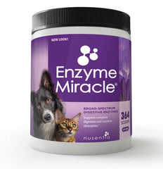 NUSENTIA Enzyme Miracle, poudre digestive, soutient la digestion des chiens et chats.