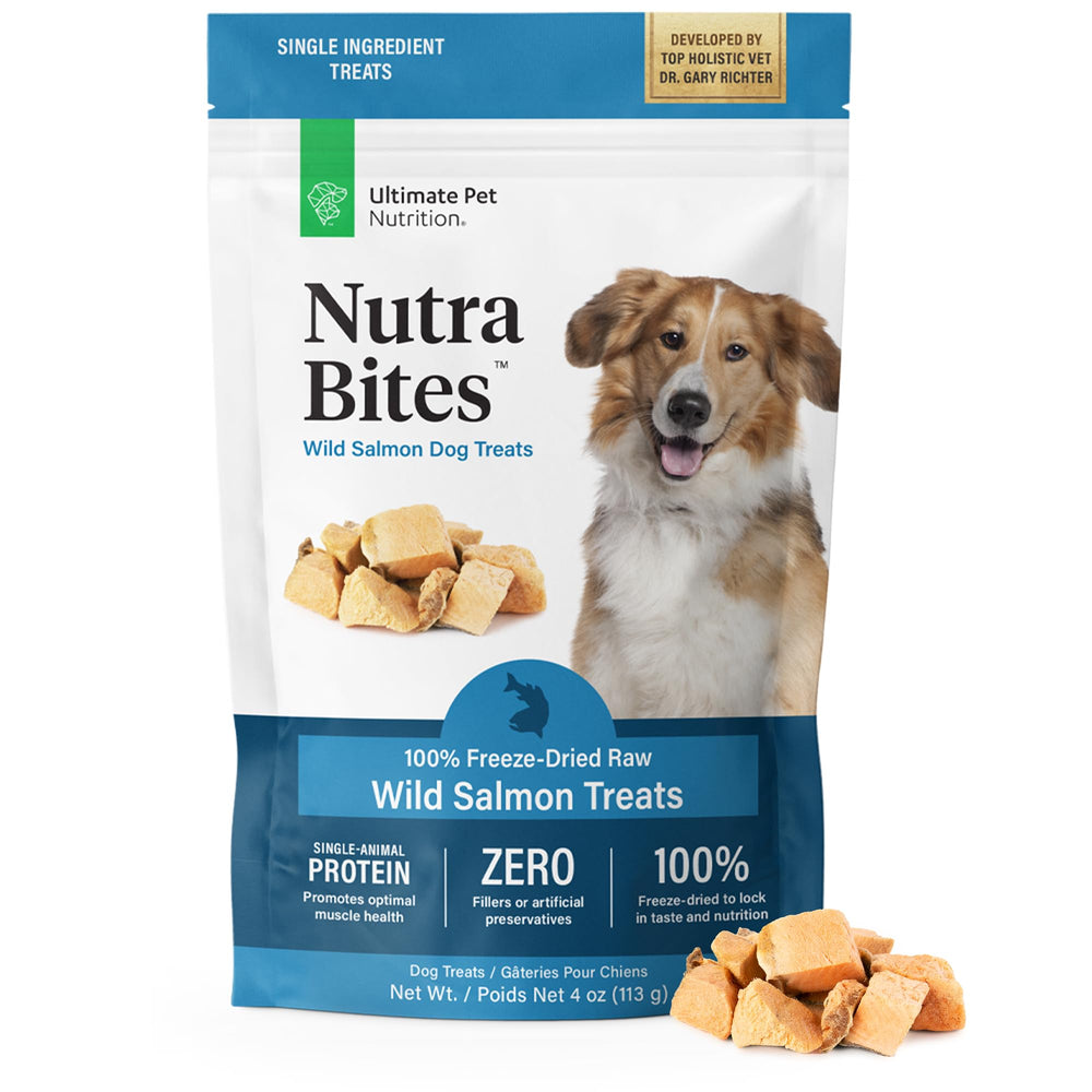 Nutra Bites Saumon: morceaux savoureux pour récompenser l'entraînement.
