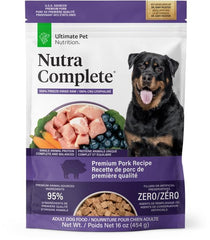 Nutra Complete emballage principal, pratique et facile à ranger.