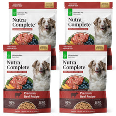 Nutra Complete Pack4 Boeuf 1-livre – emballage pratique pour nourrir votre chien