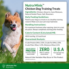 Nutra Minis arôme poulet, saveur naturelle et agréable.