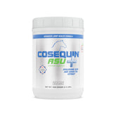 Nutramax Cosequin ASU poudre dans une bouteille: soutien des articulations du cheval pendant l'entraînement.