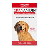Nutramax Crananidin: bouteille de comprimés croquables, facile à donner à votre chien