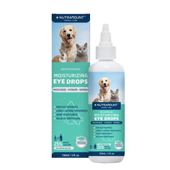 Gouttes oculaires Nutramount pour chiens; hydratent et apaisent les yeux.