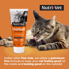 Nutri-Vet Hairball Paw Gel appliqué sur patte, ingestion simplifiée lors du toilettage