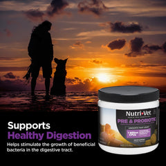 Nutri-Vet Pre & Probiotiques: bouchées moelleuses appréciées par les chiens et soutien digestif potentiel