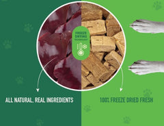 Lyophilisé sans additifs, garniture sûre pour varier les repas.