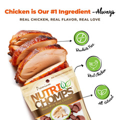 NutriChomps sans cuir cru, digestion facile pour chiens sensibles