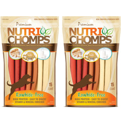 NutriChomps torsades 5 pouces poulet-beurre-lait, goût savoureux et digestion facile