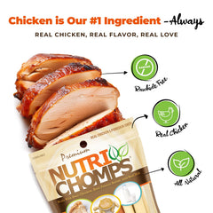 NutriChomps torsades sans cuir, tendre et digestible, idéal pour chiens sensibles