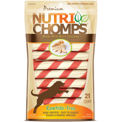 NutriChomps torsades 6 pouces poulet : friandise savoureuse pour chiens actifs