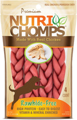 NutriChomps tresse poulet 6 pouces: croquant et digestible pour chien.