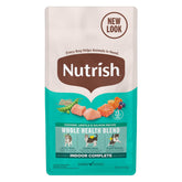Nutrish Indoor Complete, croquettes pour chat d'intérieur, poulet-lentilles-saumon, sac de 3 livres