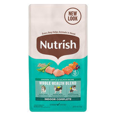 Nutrish Indoor Complete, croquettes pour chat d'intérieur, poulet-lentilles-saumon, sac de 3 livres