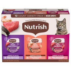 Nutrish Ocean Lovers: coupe poisson-chat, source protéique pour muscles maigres.