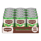 Nutrish pâté poulet et pomme en boîte 13 oz, repas rapide et appétissant.