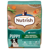 Nutrish - Poulet réel et riz brun, repas équilibré pour chiots.