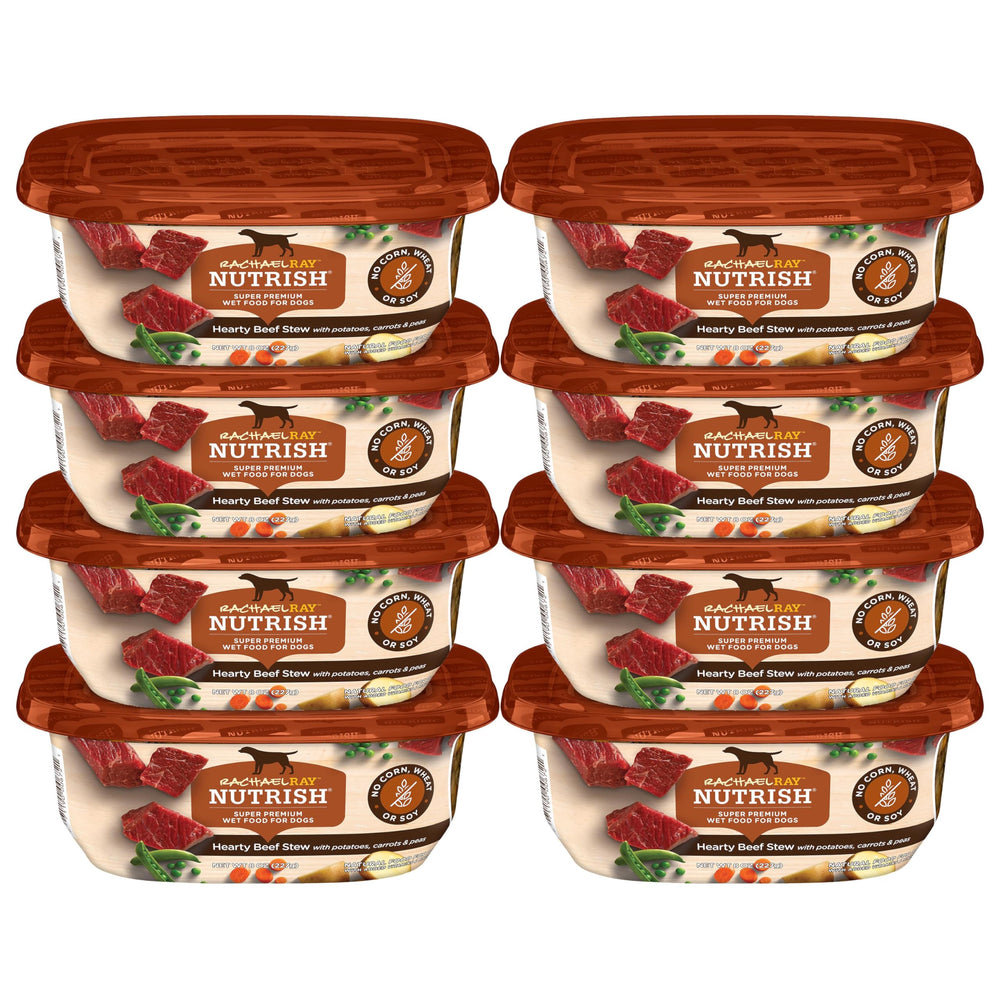 Nutrish Rachael Ray boeuf mijoté: morceaux tendres dans une sauce riche, repas humide pour chien