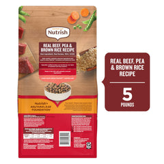 Nutrish Rachael Ray – ingrédients boeuf, pois et riz brun avec goût naturel