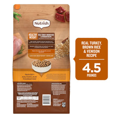 Nutrish Rachael Ray croquettes adulte dinde riz brun : repas équilibré