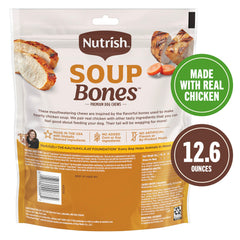 Nutrish Soup Bones ingrédients poulet et légumes favorisent une digestion douce.