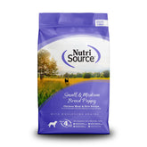NutriSource chiot sac 12lb — emballage pratique pour démarrer l'alimentation