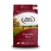 NutriSource Boeuf et Riz sac 12lb: croquettes appetentes pour chien