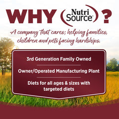 NutriSource-kibble-boeuf-riz, croquettes croustillantes et appétentes pour chien.