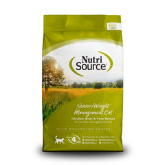 NutriSource Senior Chat – sac 12 lb poulet et pois, soutien potentiel au contrôle du poids