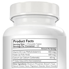 Nutrition Strength calcium et B12 pour chien, soutien des os et du cerveau.