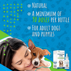 Chien en utilisation de Nutrition Strength Digestive Care.