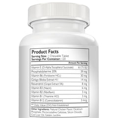 Ingrédients soutenant le cerveau du chien: ginkgo biloba et resveratrol.