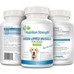 Nutrition Strength moules vertes pour chiens, prébiotique et digestive potentielle.