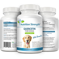 Emballage Nutrition Strength Quercétine chien : format pratique et élégant.
