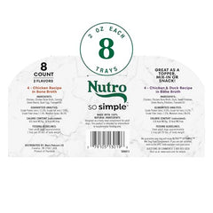 Nutro complément humide canard-bouillon apporte une saveur riche au repas.