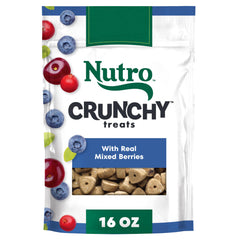 Nutro croquant gourmandises baies melangees emballage: gâterie savoureuse et pratique pour l'entraînement.