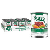 Nutro Hearty Stew : boîte d’agneau avec haricots verts et carottes, repas appétissant pour chien
