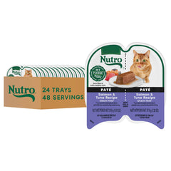 Nutro Perfect Portions Pâté saumon-thon, plateau ouvert, texture appétissante pour chats adultes