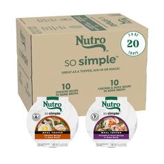 Nutro So Simple, emballage et portions prêtes, complément humide pour chien.