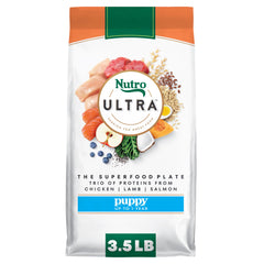 Nutro Ultra chiot - croquettes poulet: texture croquante et appétence naturelle.