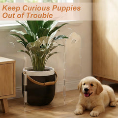 NutroLab barrière acrylique transparente, hauteur 61 cm pour chiens et chatons.