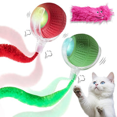 Jouet interactif NVTED: balle mobile stimulant l’exercice des chats d’intérieur.