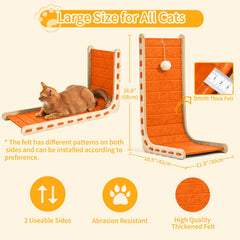 Nxwjoy plateau grattage-feutre 30x42x68 cm – convient à tous les chats.