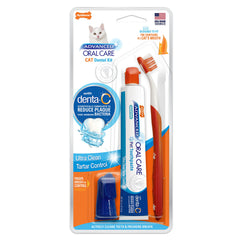 Nylabone Advanced Oral Care Chat: brosse-angle pour nettoyer les petites bouches et prévenir plaque.