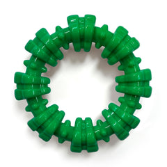 Nylabone Anneau Texturé – stimulation de la mastication et nettoyage dentaire.